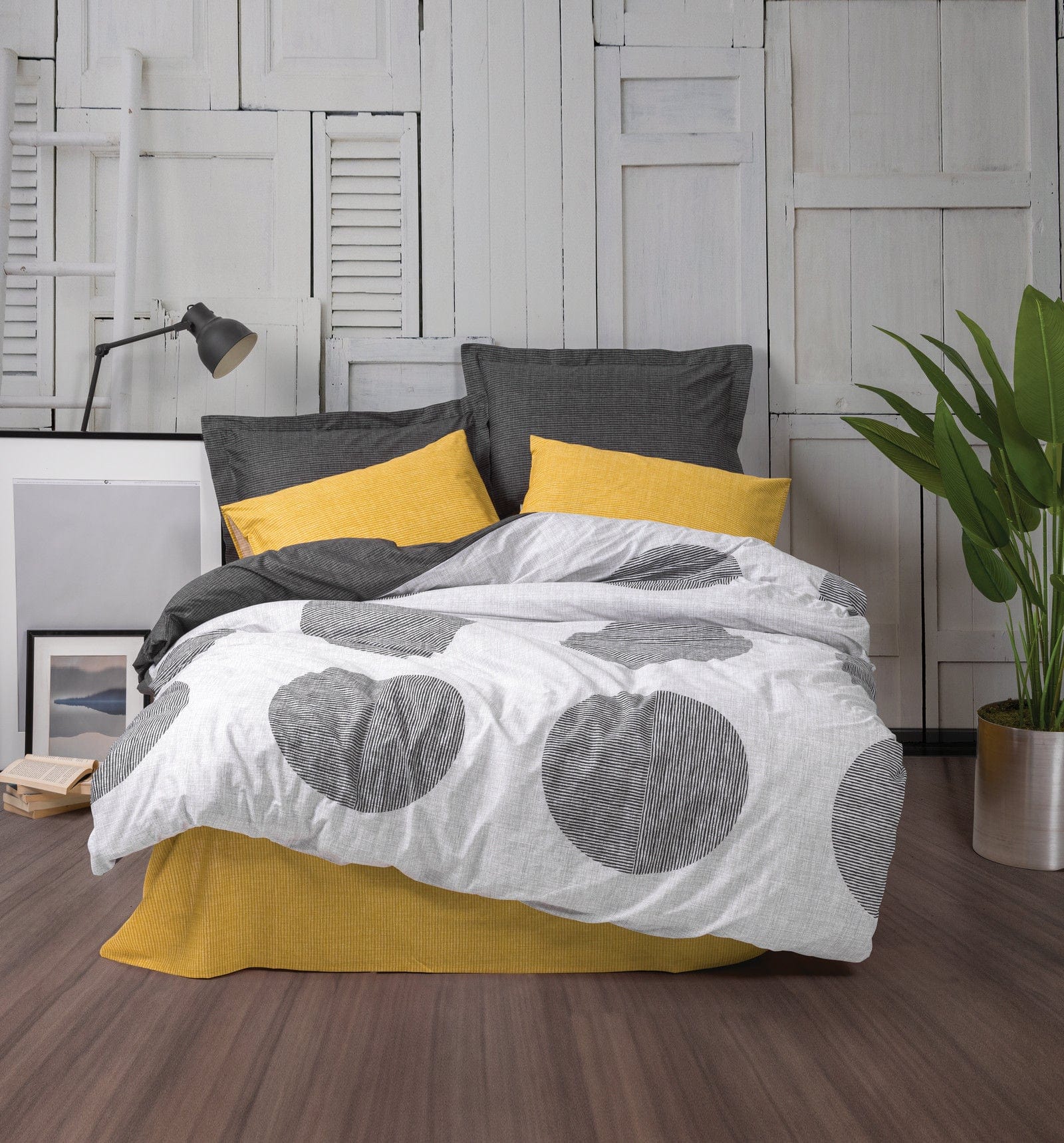 Asir Biancheria Da Letto di cotone Dappled Multicolore, 200 x 220 cm