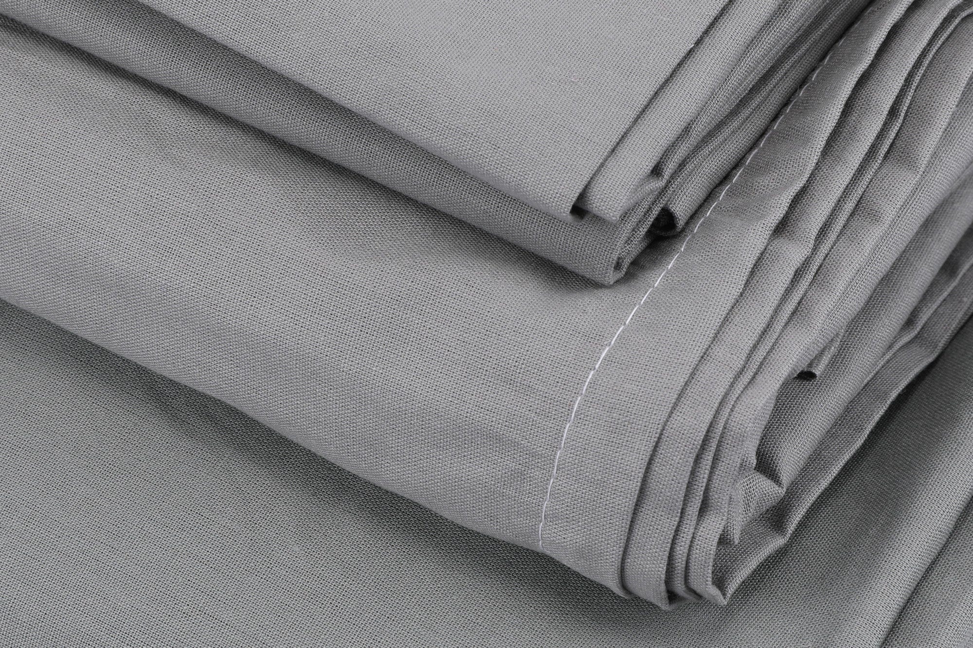 Asir Biancheria Da Letto di cotone Dark Grigio, 200 x 220 cm