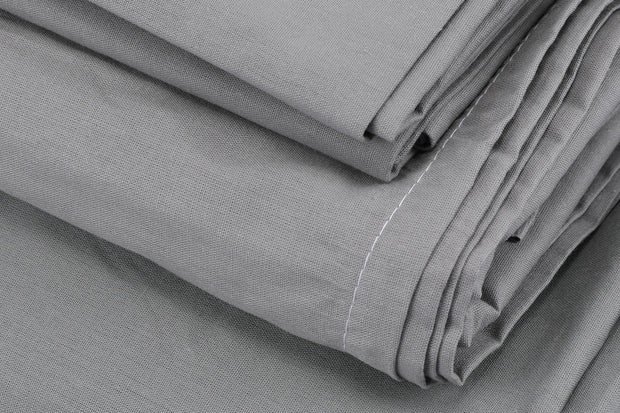 Asir Biancheria Da Letto di cotone Dark Grigio, 200 x 220 cm