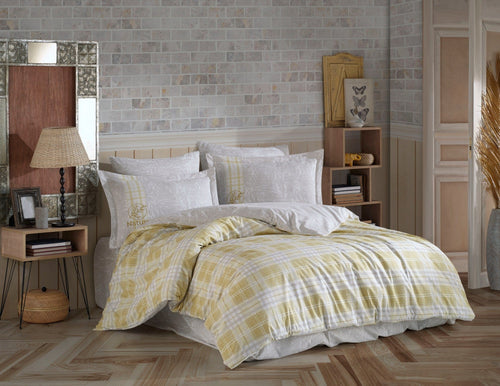 Biancheria Da Letto di cotone Denim Multicolore, 200 x 220 cm