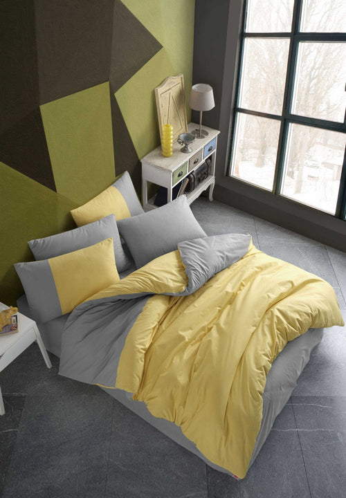 Asir Biancheria Da Letto di cotone Diamond Giallo, 200 x 220 cm