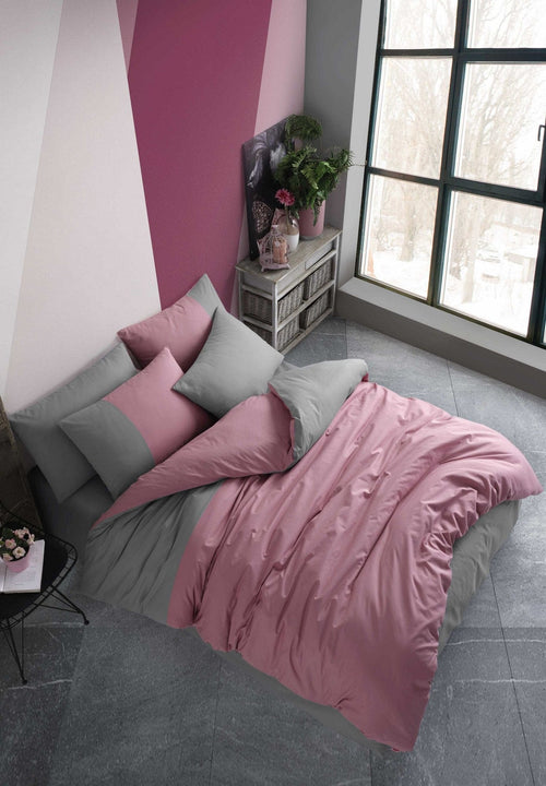 Asir Biancheria Da Letto di cotone Diamond Rosa, 200 x 220 cm