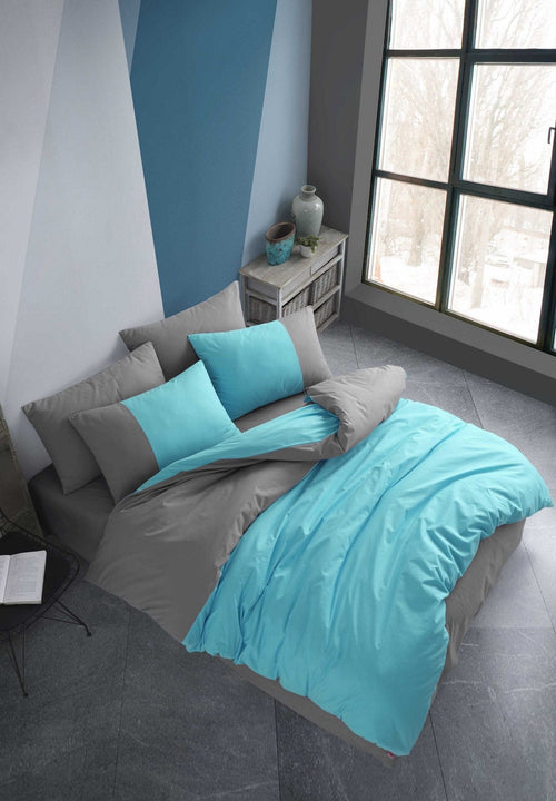 Asir Biancheria Da Letto di cotone Diamond Turchese, 200 x 220 cm