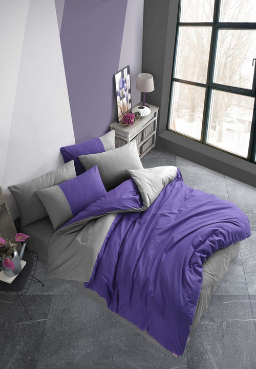 Asir Biancheria Da Letto di cotone Diamond Violetto, 200 x 220 cm