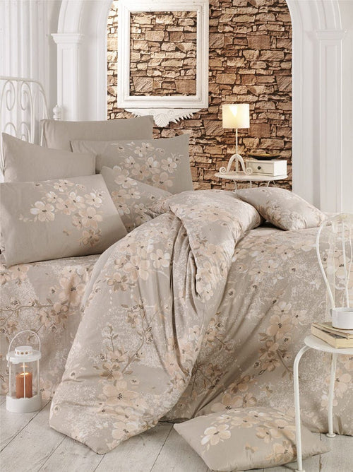 Asir Biancheria Da Letto di cotone Elena Multicolore, 200 x 220 cm