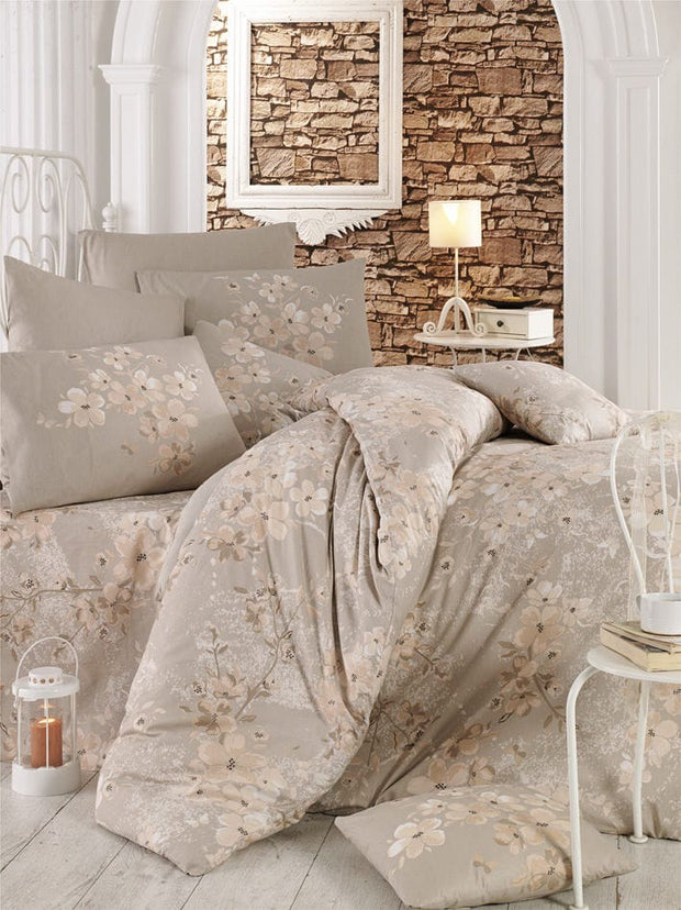 Asir Biancheria Da Letto di cotone Elena Multicolore, 200 x 220 cm