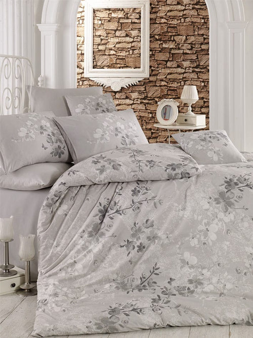 Asir Biancheria Da Letto di cotone Elena Multicolore, 200 x 220 cm