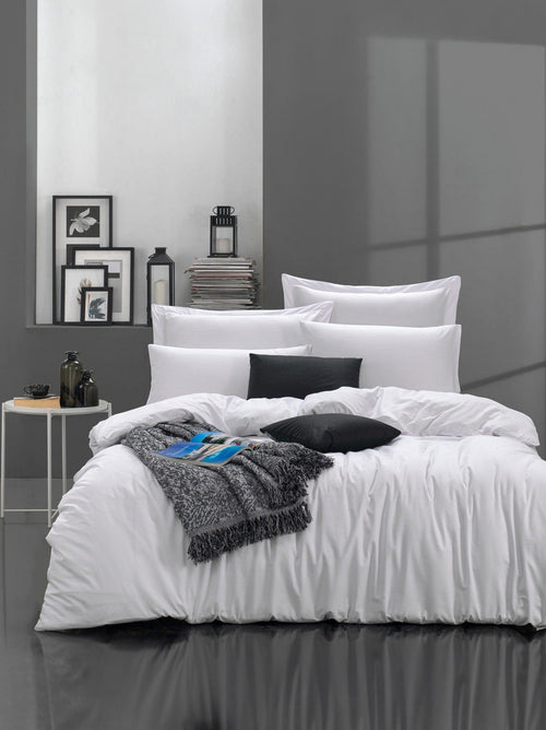 Biancheria Da Letto di cotone Fresh Bianco, 200 x 220 cm