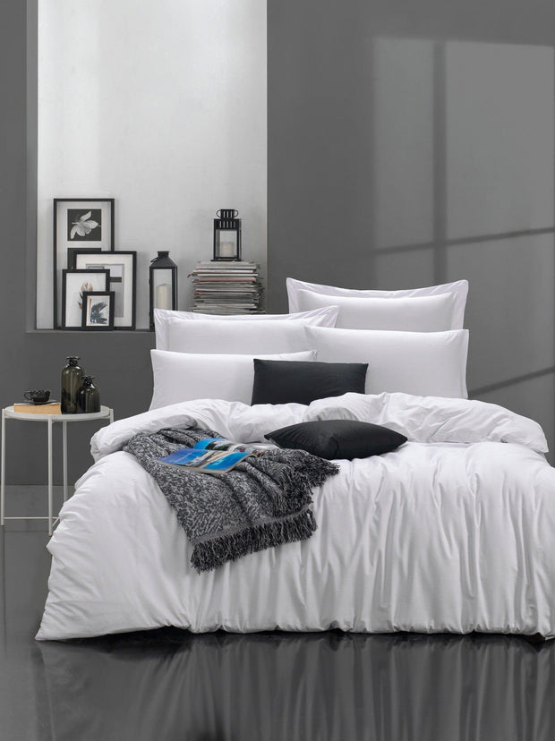 Biancheria Da Letto di cotone Fresh Bianco, 200 x 220 cm