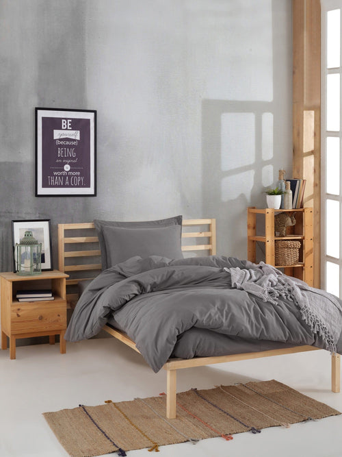 Biancheria Da Letto di cotone Fresh Grigio, 160 x 220 cm