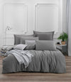 Asir Biancheria Da Letto di cotone Fresh Grigio, 200 x 220 cm