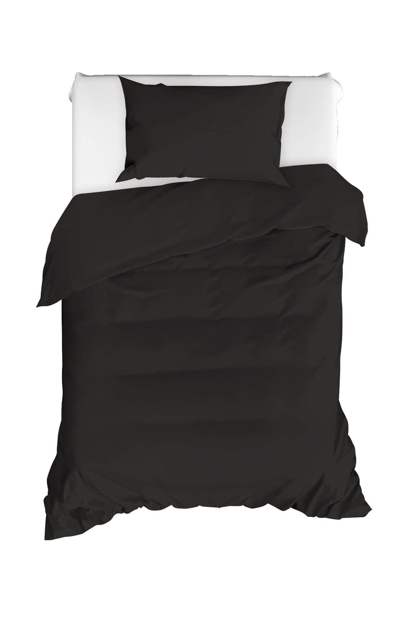 Asir Biancheria Da Letto di cotone Fresh Nero, 160 x 220 cm
