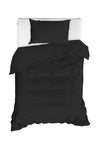 Asir Biancheria Da Letto di cotone Fresh Nero, 160 x 220 cm