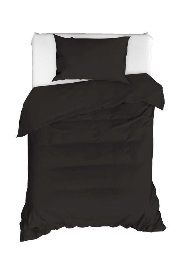 Asir Biancheria Da Letto di cotone Fresh Nero, 160 x 220 cm