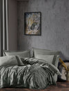 Biancheria Da Letto di cotone Freya Antracite, 200 x 220 cm