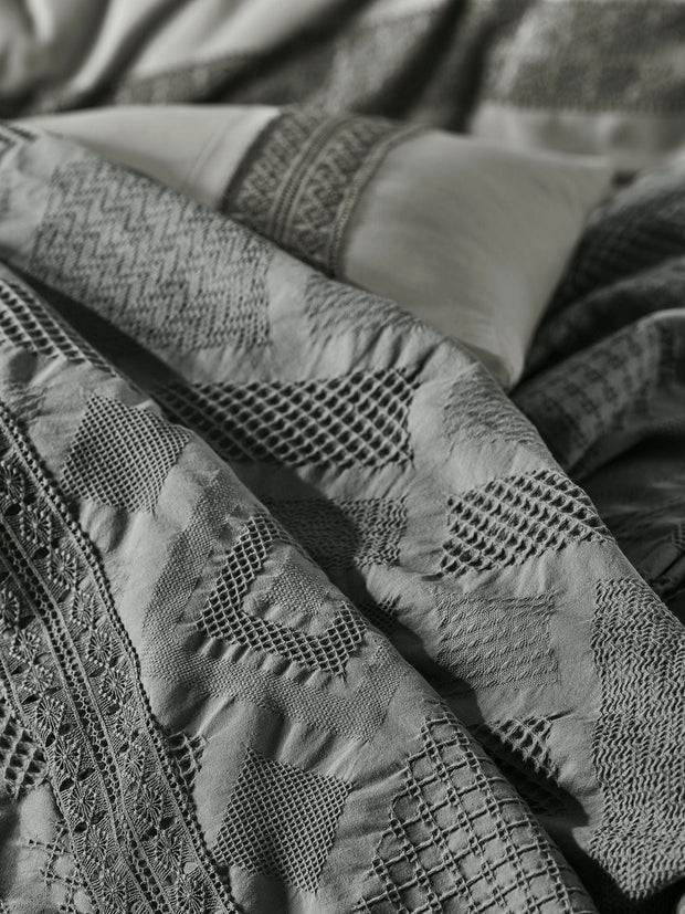 Biancheria Da Letto di cotone Freya Antracite, 200 x 220 cm (1)