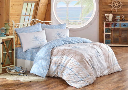 Biancheria Da Letto di cotone Fulvia Multicolore, 200 x 220 cm