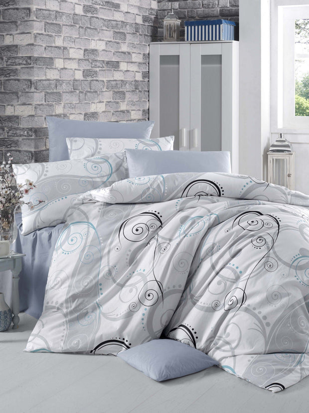 Asir Biancheria Da Letto di cotone Güliz Multicolore, 200 x 220 cm