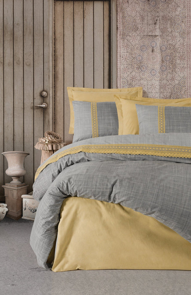 Asir Biancheria Da Letto di cotone Hazel Multicolore, 200 x 220 cm