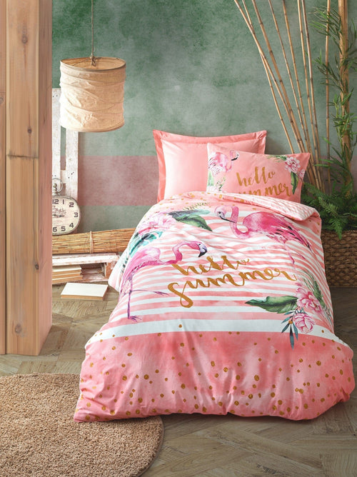 Biancheria Da Letto di cotone Hello Multicolore, 160 x 220 cm