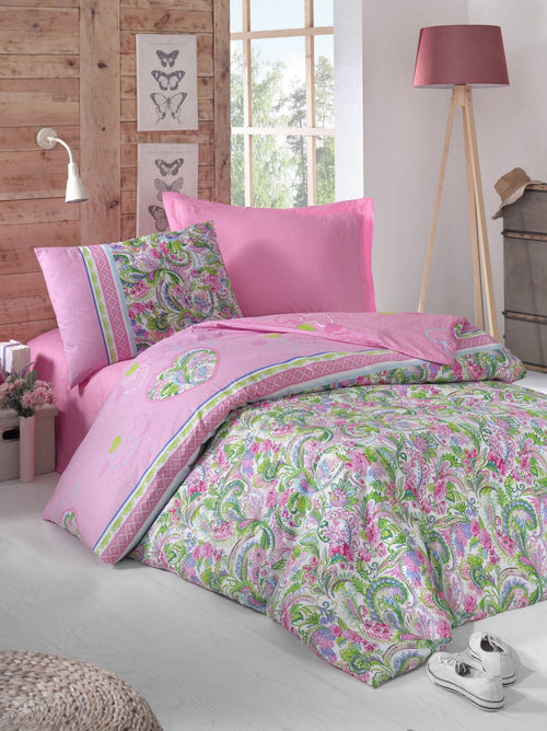 Asir Biancheria Da Letto di cotone Jasmin Multicolore, 160 x 220 cm