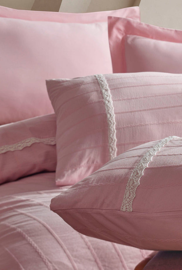 Asir Biancheria Da Letto di cotone Jasmin Rosa, 200 x 220 cm