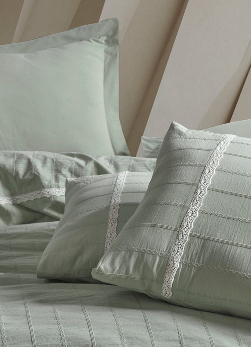 Asir Biancheria Da Letto di cotone Jasmin Verde, 200 x 220 cm