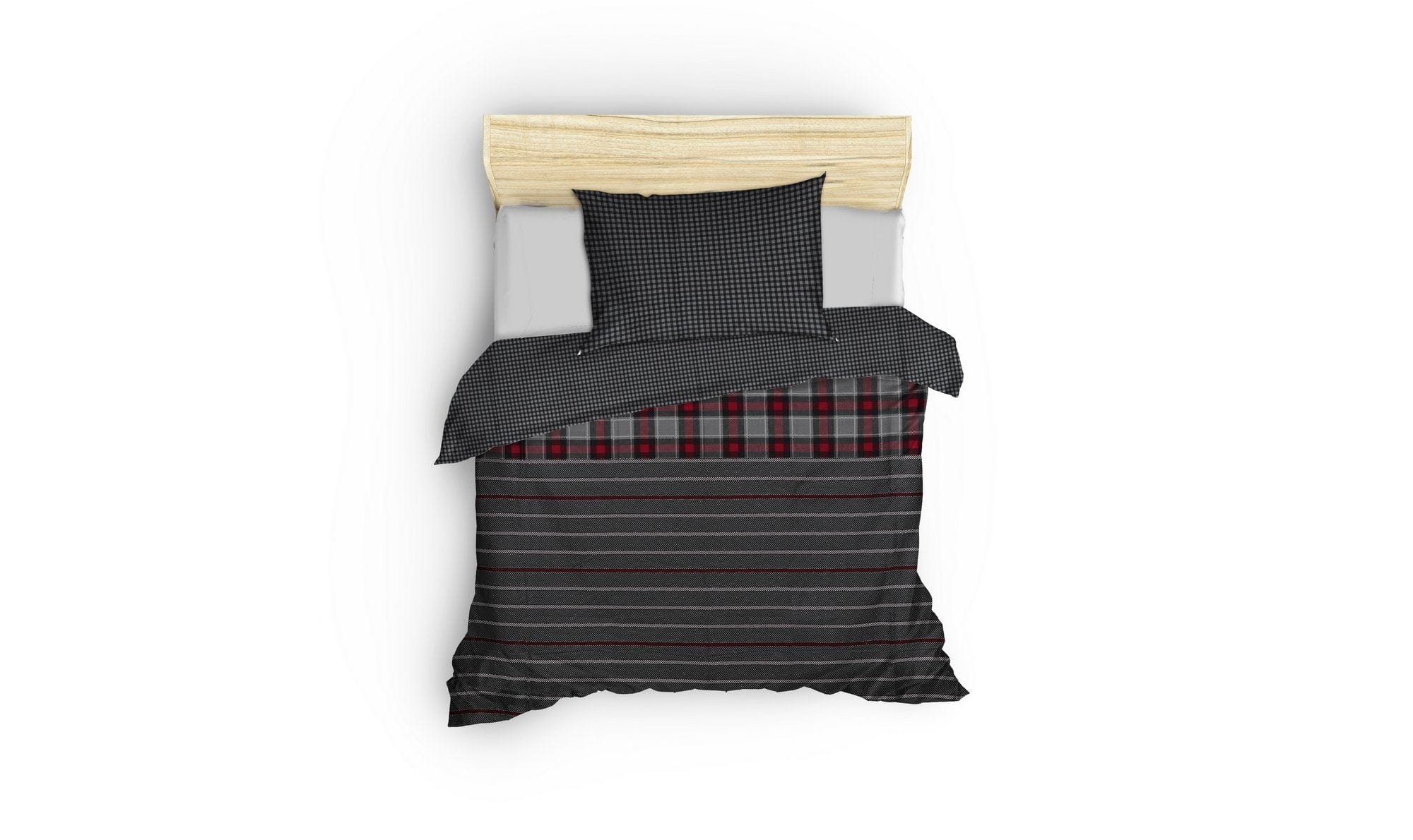 Asir Biancheria Da Letto di cotone Jonas Multicolore, 160 x 220 cm