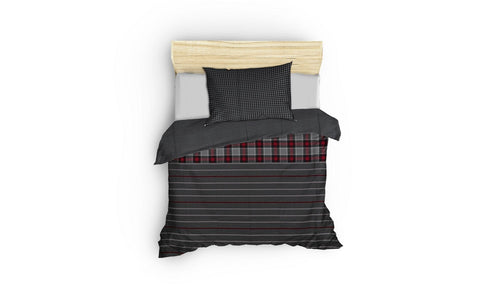 Asir Biancheria Da Letto di cotone Jonas Multicolore, 160 x 220 cm