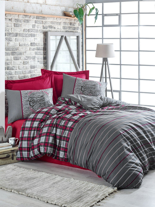 Asir Biancheria Da Letto di cotone Jonas Multicolore, 200 x 220 cm