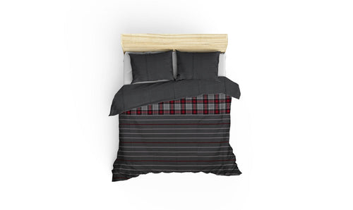 Asir Biancheria Da Letto di cotone Jonas Multicolore, 200 x 220 cm