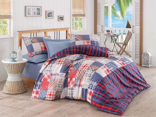 Asir Biancheria Da Letto di cotone Jose Multicolore, 200 x 220 cm