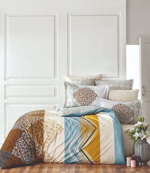 Asir Biancheria Da Letto di cotone Julia Multicolore, 200 x 220 cm