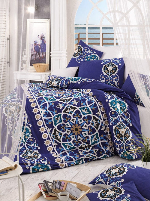 Biancheria Da Letto di cotone Kayra Multicolore, 200 x 220 cm