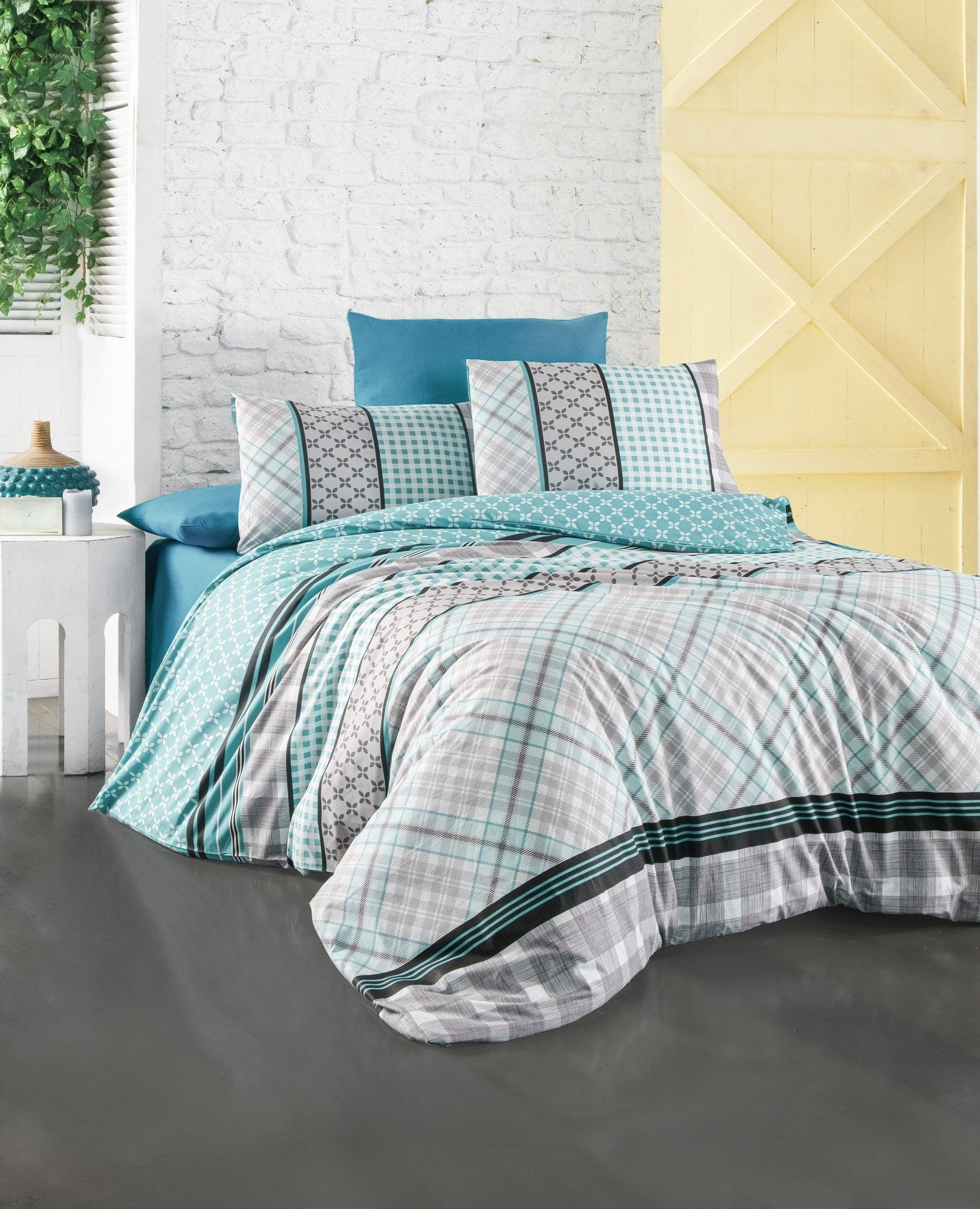 Asir Biancheria Da Letto di cotone Life Multicolore, 160 x 220 cm