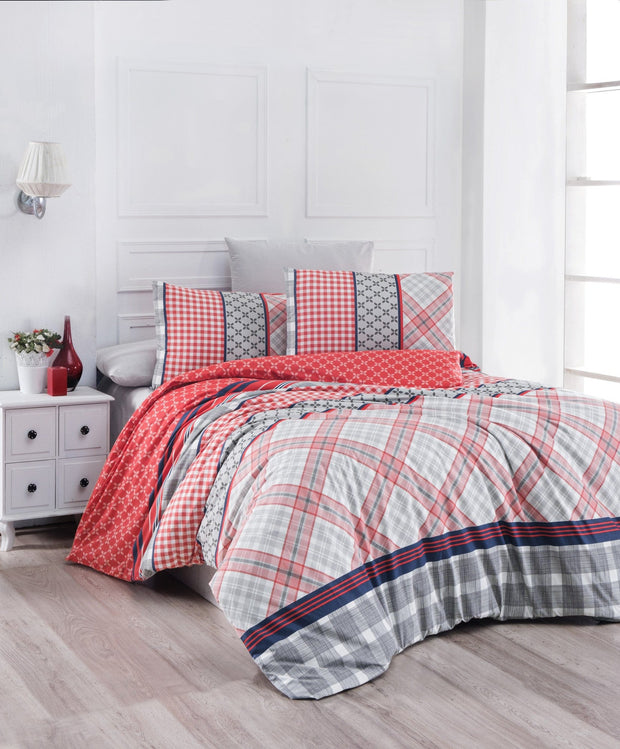 Asir Biancheria Da Letto di cotone Life Multicolore, 200 x 220 cm