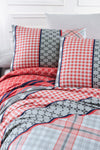 Asir Biancheria Da Letto di cotone Life Multicolore, 200 x 220 cm