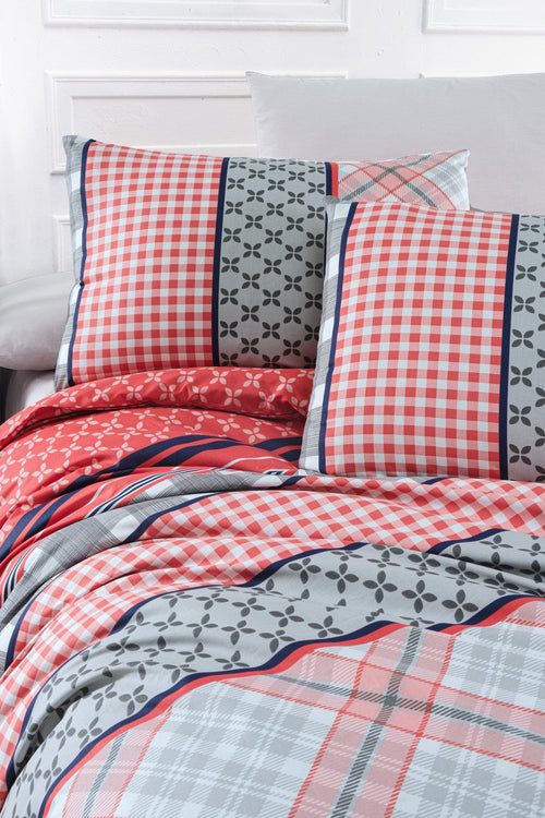 Asir Biancheria Da Letto di cotone Life Multicolore, 200 x 220 cm