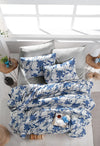 Biancheria Da Letto di cotone Lilly Blu, 200 x 220 cm