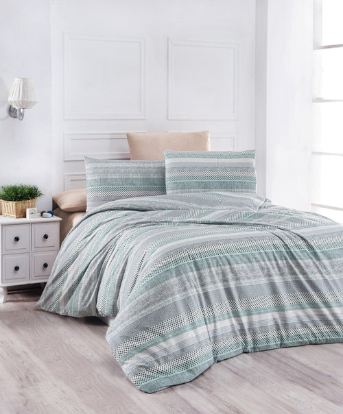 Asir Biancheria Da Letto di cotone Lines Multicolore, 160 x 220 cm