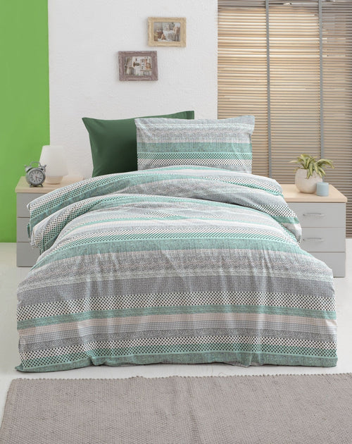 Asir Biancheria Da Letto di cotone Lines Multicolore, 160 x 220 cm