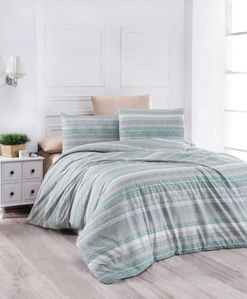 Asir Biancheria Da Letto di cotone Lines Multicolore, 200 x 220 cm