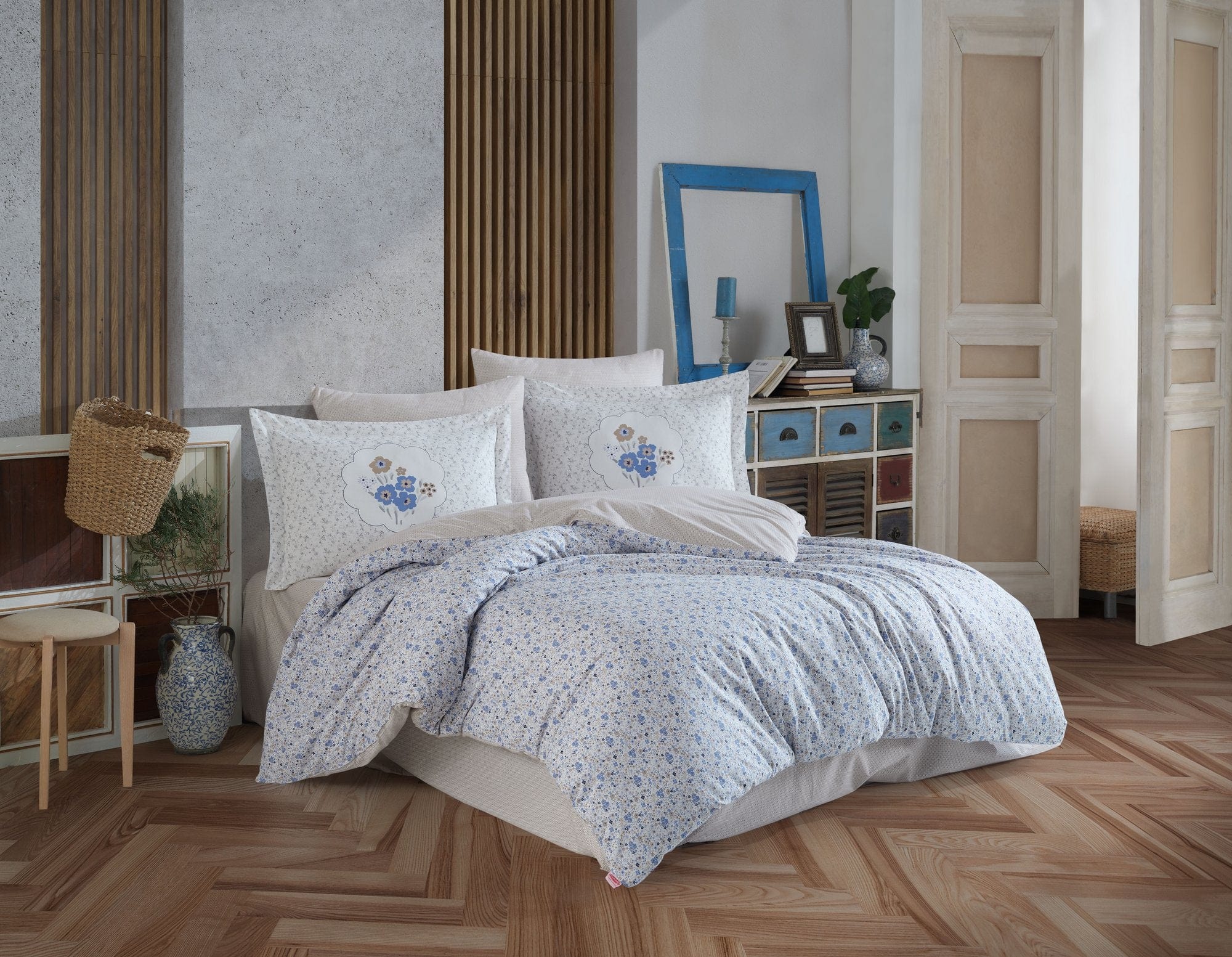 Asir Biancheria Da Letto di cotone Lisa Multicolore, 200 x 220 cm
