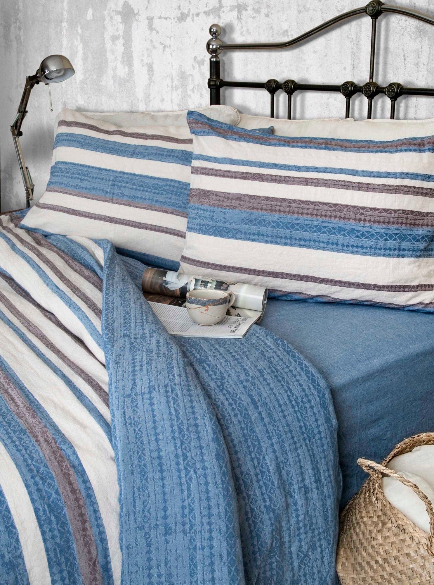Asir Biancheria Da Letto di cotone Lonny Multicolore, 200 x 220 cm