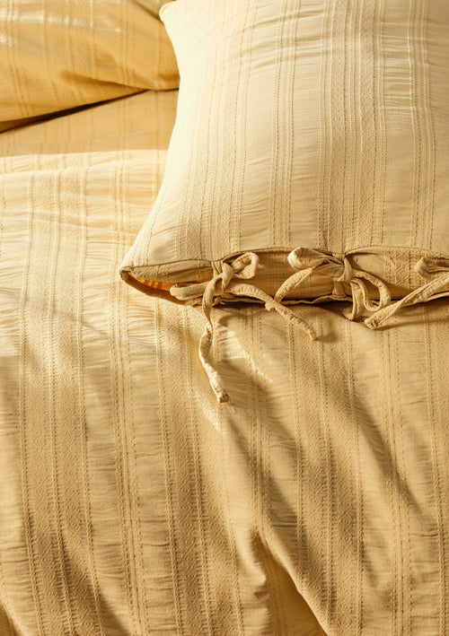 Asir Biancheria Da Letto di cotone Lucca Giallo, 200 x 220 cm