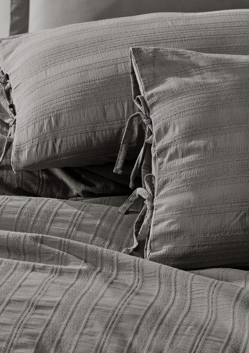Asir Biancheria Da Letto di cotone Lucca Grigio, 200 x 220 cm