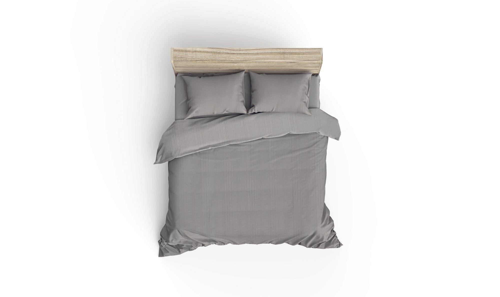 Asir Biancheria Da Letto di cotone Lucca Grigio, 200 x 220 cm