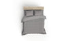 Asir Biancheria Da Letto di cotone Lucca Grigio, 200 x 220 cm