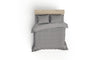 Asir Biancheria Da Letto di cotone Lucca Grigio, 200 x 220 cm