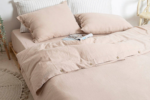 Asir Biancheria Da Letto di cotone Marla Beige, 200 x 220 cm